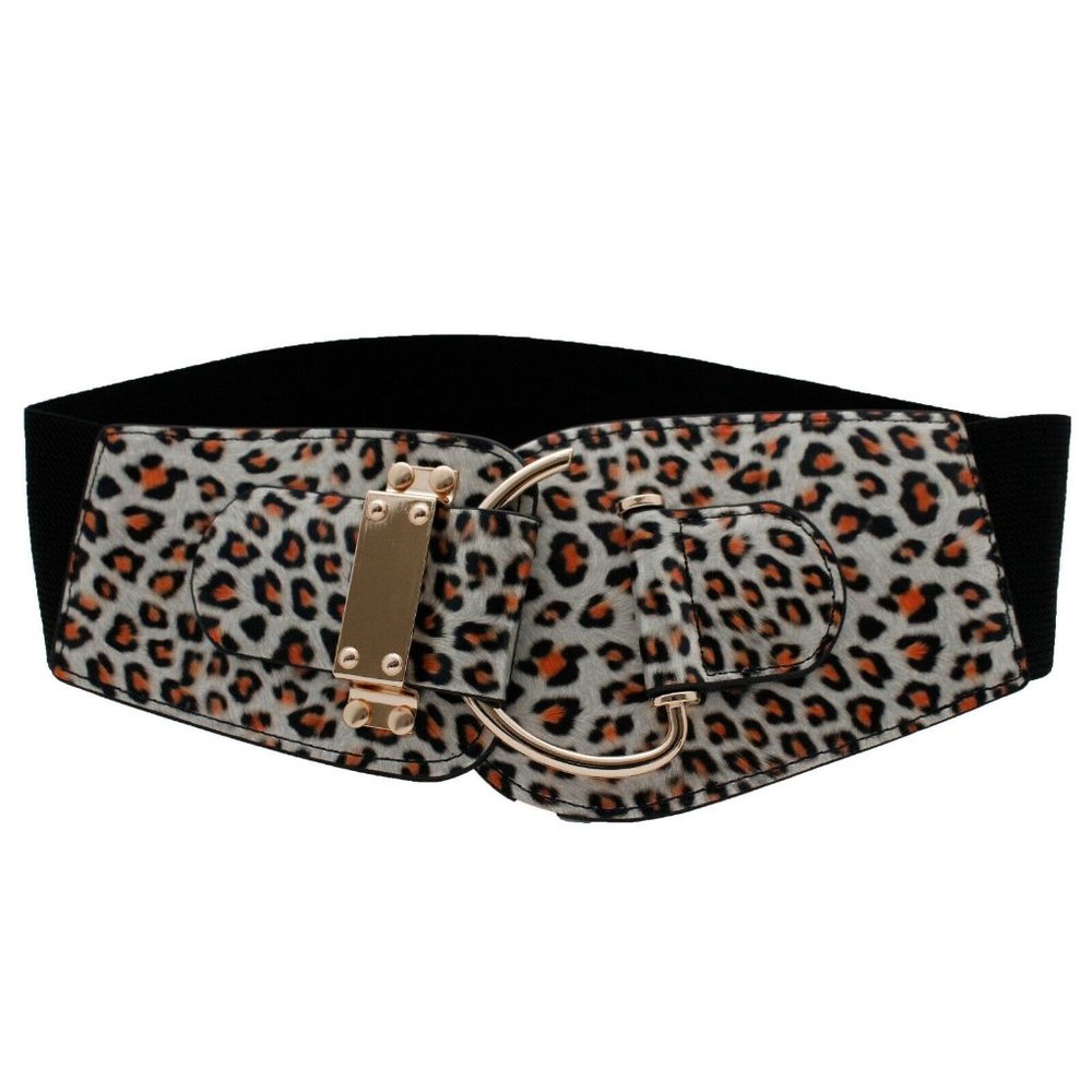 COPY - Women Animal Print Leopard Fashion Stretch Fabric Belt Day Wear Hook Buc…